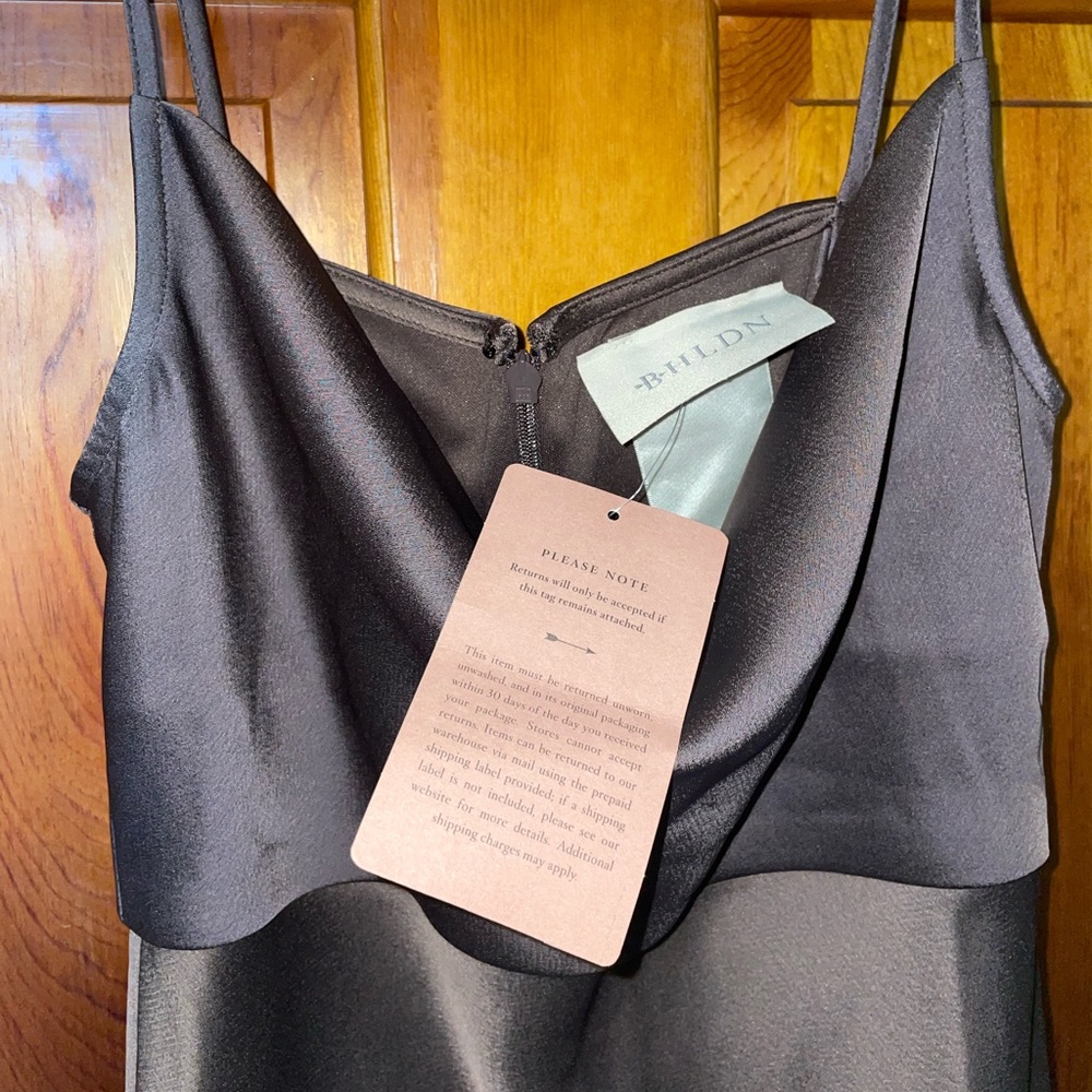 BHLDN Cali Satin Charmeuse Midi Dress size 2 - Picture 4 of 8